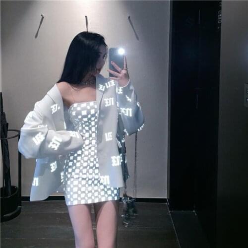 Women Dress 2021 New Summer Sling MINI Dress Strapless Sheath Solid Reflection Sex Chiffon Euro-America Style High Quality Dress