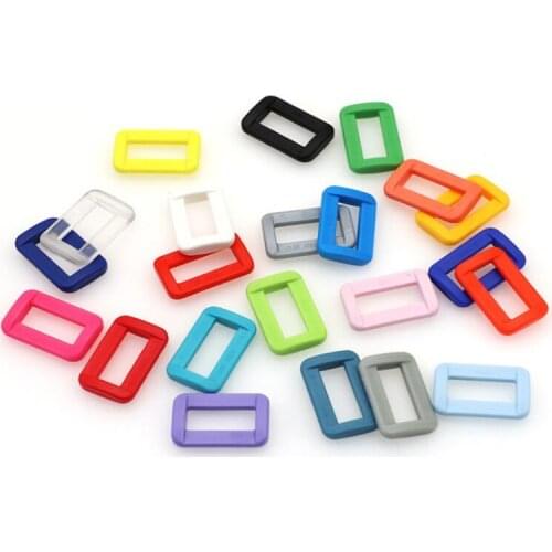10 Pieces Good Quality Colorful Resin Second Gear Word Buckle Plastic Adjustment Buckle Luggage Accessories Size 20MM 25MM