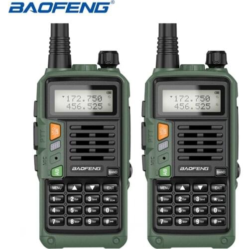 2PCS BaoFeng UV-S9 PLUS Walkie Talkie 10W Powerful CB Radio Transceiver Long Range Portable Two Way Radio set for Travel