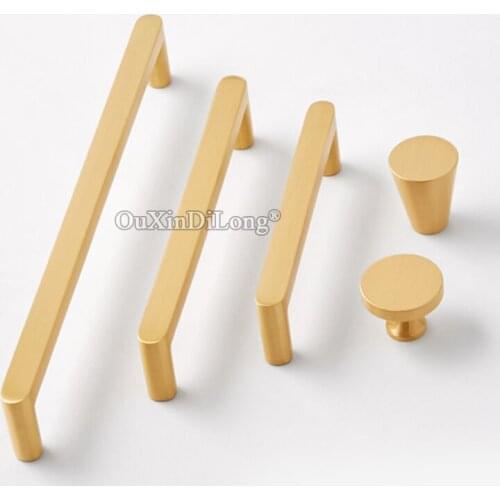 Brand New 2PCS North European Solid Brass Furniture Handles Cupboard Wardrobe Drawer Kitchen Wine TV Cabinet Pulls Handles&Knobs