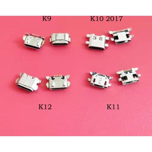 50pcs For LG K9 X210 LM-X210EM LMX210EM K11 X410E K10+ K30 X4+ X4 Plus K10 2017 K12 USB Charging Charger Port Dock Connector