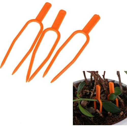 50pcs strawberry fork Farming clamp Plastic Durable Plant Clip fixing fastening Fixture Clips Farming Clip