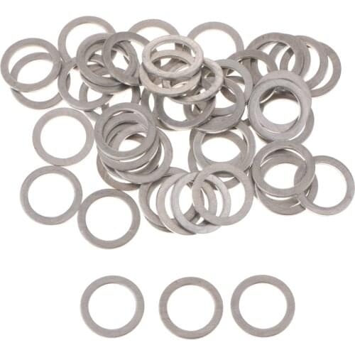 50pcs/Set 9956-41-400 Plug Drain Washer Auto Oil Gasket Seal Fits For Mazda