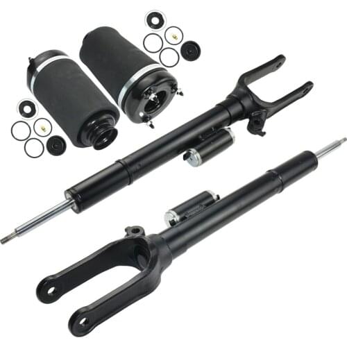 AP02 2Pcs Shock Absorber w/ ADS + 2Pcs Air Spring Front for Mercedes-Benz W164 ML450 A1643204313,A1643204413,A1643204513