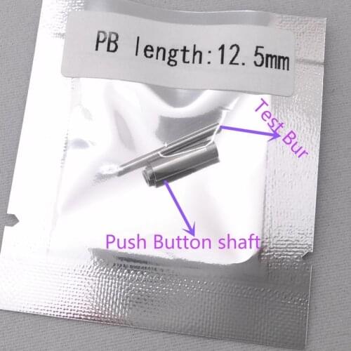 Free Shipping 10 pcs New Asin Dental Push Button handpiece Shaft push cartridge button spindle Length: 12.5mm dentistry tool