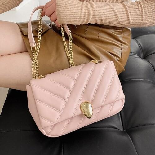 Brand Original Design Western Womens Bag 2020 New Autumn/winter Korean Messenger Bag Joker Rhombic Chain Shoulder Bag
