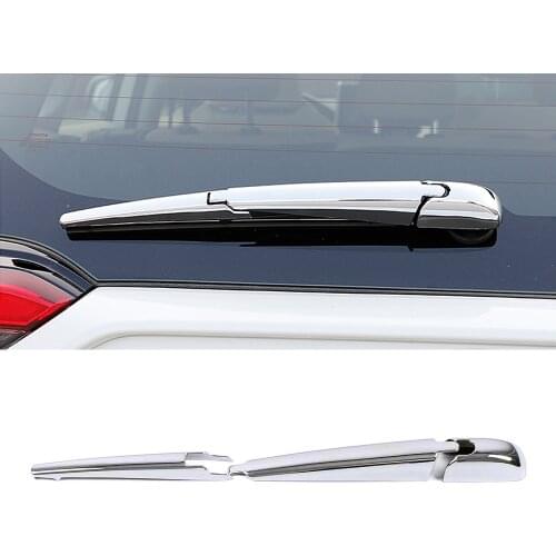 For Toyota Rav 4 Rav4 2019-2021 Chrome Rear Window Wiper Cover Trim Tail Windscreen Glass Wiper Decoration Protector Sticker