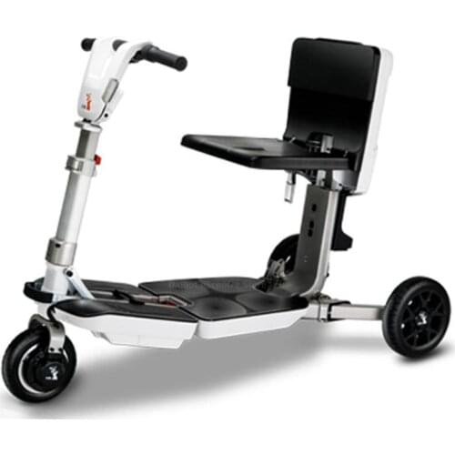 Electric Wheelchair Bike 3 Wheels Electric Bicycles 350W 48V White/Red Portable Electric Tricycle e Bike For Elderly Disabled