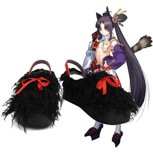Fate Grand Order FGO Ushiwakamaru Cosplay Shoes Wool Flats Custom Made Any Size for Unisex