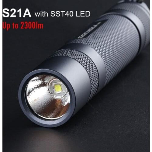 Flashlight Convoy S21A with Luminus SST40 Led Torch S2 Plus 21700 Version Flash Light 2300lm 18650 Lanterna Camping Work Light