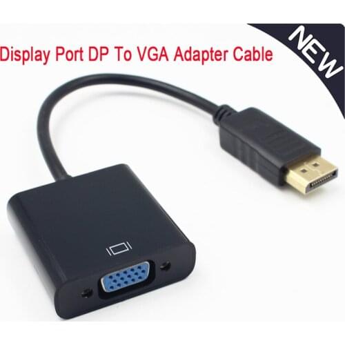 Displayport to VGA large DP to VGA adapter cable adapter cable Male To Female Converter For PC Laptop HDTV Monitor Projector