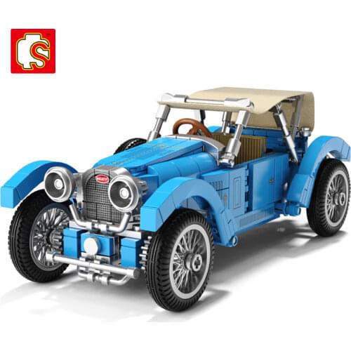 SEMBO ideas City Retro Classic Car T-38A Classic Sets Building Blocks Has Collection Value For Kids Toy Halloween Gifts