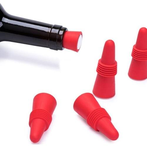 50%HOTReusable Silicone Red Wine Champagne Bottle Stopper Cone Lid Sealing Top Cover