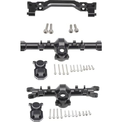 Metal Front Bumper Mount Frame Crossmember & for 1/24 Axial SCX24 90081 AXI00002 Metal Front & Rear Axle Diff Cover