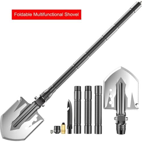Multifunctional Foldable Shovel Garden Shovel Outdoor Emergency Camping Tools Portable Gardening Tool Removable shovels And axes