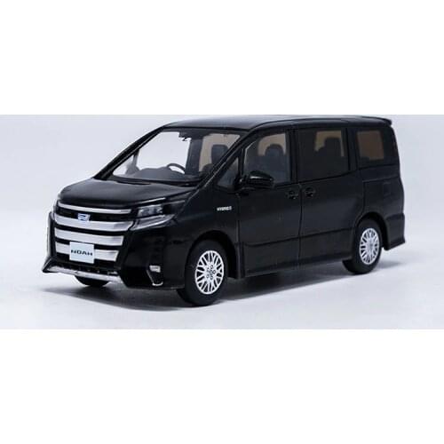 1:30 Diecast Model for Toyota NOAH 2017 Black MPV Alloy Toy Car Miniature Collection Gifts