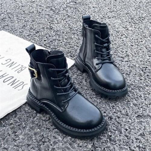 Opoee Leather Boots For Girls