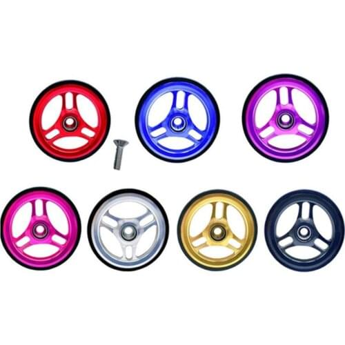 For Brompton 3Sixty Easywheel Hollow Bearing Easywheel Aluminum Alloy Push Wheel Folding Bike Parts