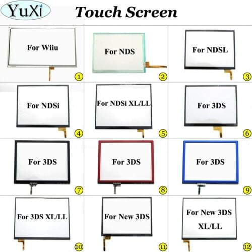 YuXi Touch Screen Glass Digitizer Lens Replacement for Nintend DS Lite for NDSL NDSi XL LL for New 3DS XL Touch screen pane