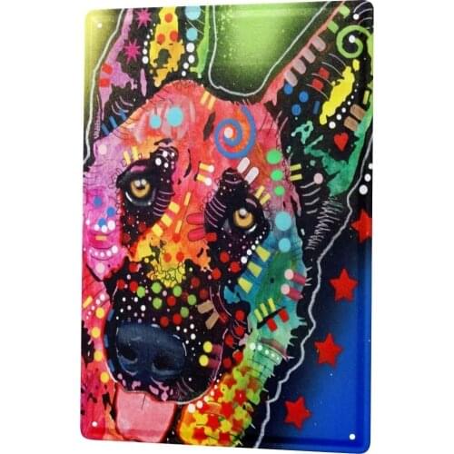 SINCE 2004 Tin Sign Metal Plate Decorative Sign Home Decor Plaques Breed German Shepherd Dog