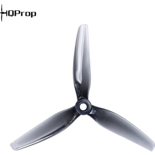 2Pairs HQProp Ethix S5 5X4X3 5040 5inch 3-Blade PC Propeller Gray for RC FPV Racing Freestyle 5inch 4S 6S Drones