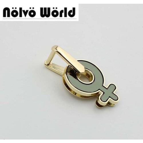 20pcs Symbol handle Connector on both sides of the screw bag handle buckle hardware accessories D-rings connector hanger bags