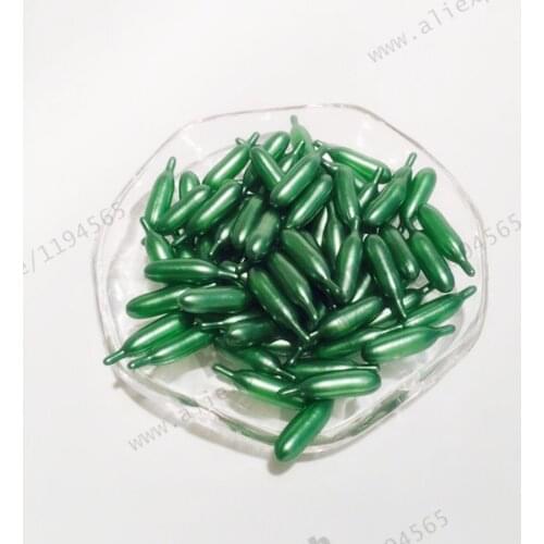 Pack 20 Pieces Green Facial Capsule Serum Vitamin E Shrink Pores Acne Treatment Moisturizing External Use
