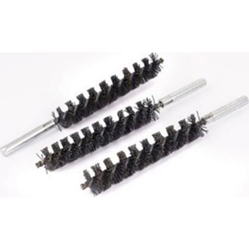 3 pcs 20mm Brush Diameter Steel Wire Pipe Tube Cleaning Brushs