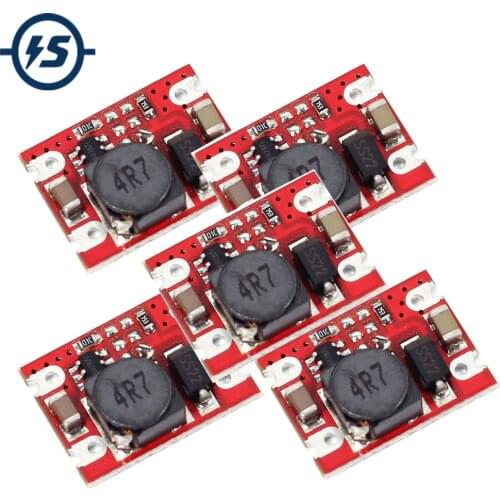 5pcs 2V-5V to 5V 2A DC-DC Step Up Boost Converter Power Module Fixed Output High-Current Step-up Board MAX Output 2A