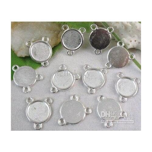 720pcs Silver Color Plated Round Picture Frame connectors A8025SP