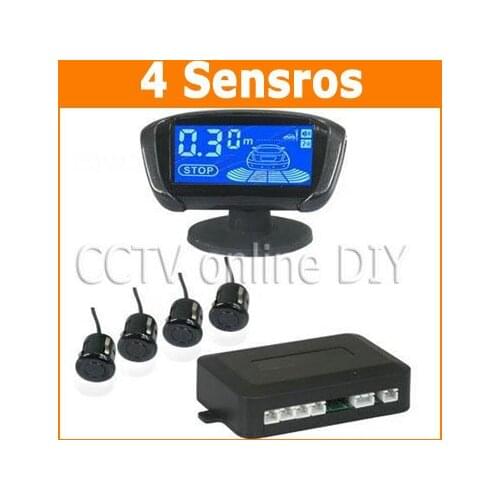 ANSHILONG Newest 4 Sensors Car Reversing Parking Radar Alarm System Kit Free Shipping