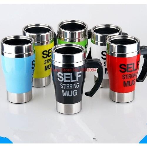 30pcs Coffee Milk Automatic Mixing Cup Self Stirring Mug Stainless Steel Thermal Cup Electric Lazy Smart Double Insulated Cup