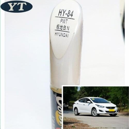 Car scratch repair pen, auto paint pen WHITE color for Hyundai IX35 IX25 Elantra Accent I30 Verna Tucson Sonata Santafe