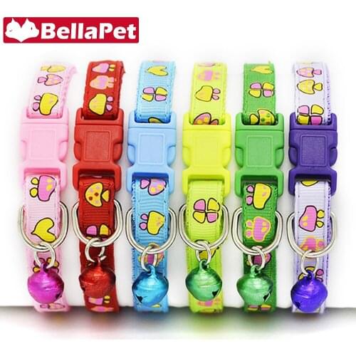 Flea Cat Collar with Bell Quick Release Cats Collar for Cat Pet Product Cute Cats Collar Charm Safety Cat Accessories