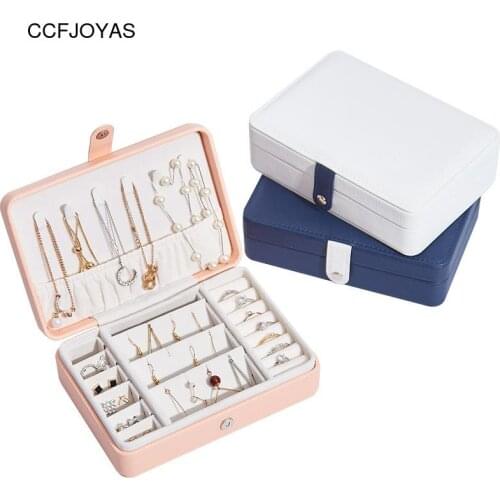 CCFJOYAS New Arrival Earring/Necklace/Rings Storage Box INS Jewelry Box Portable Jewelry Storage Box Earrings Jewelry Packaging