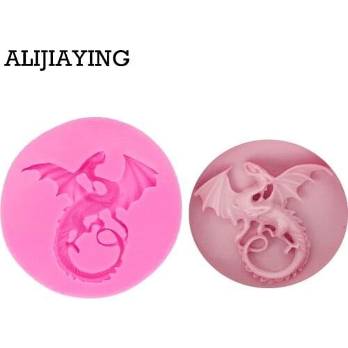 DY0043 Flying dragon cartoon silicone molds DIY cake decorating tools fondant Chocolate Molds Resin Clay Soap Mold