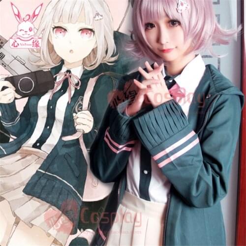 Anime Danganronpa Nanami ChiaKi Cosplay Costume Uniform JK Girls Long-sleeved Jacket Short Skirt Loli Skirt High School Students