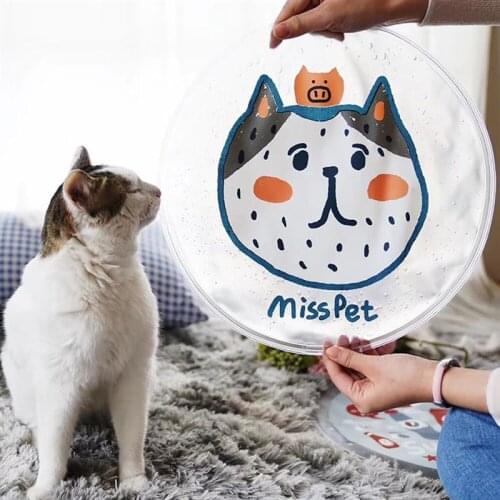 Washable Summer Cooling Mat For Dogs Cats Portable Round Gel Pet Kitten Puppy Sleep Mats Dogs Cooling Mattress Dog Beds Supplies