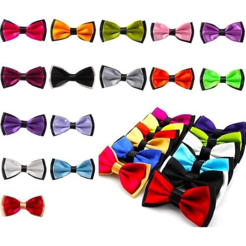 MENS ADULT Bowties Solid Butterfly Bowtie Wedding Accessories Gift Bow Tie Party Classic Novelty Bowknot FA105