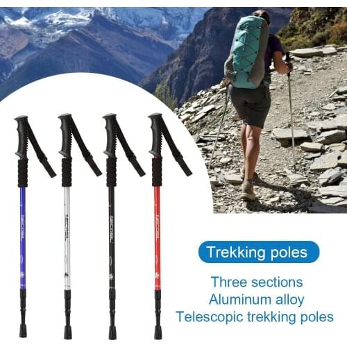 2Pcs Hiking Walking Sticks Carbon Fiber Trekking Pole Ultralight Camping Hiking Foldable Nordic Walking Pole Trekking Poles