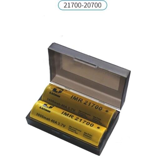 MasterFire 500pcs/lot Black 2 x 20700 21700 Battery Case Container Waterproof 2 Slots Batteries Holder Storage Plastic Box