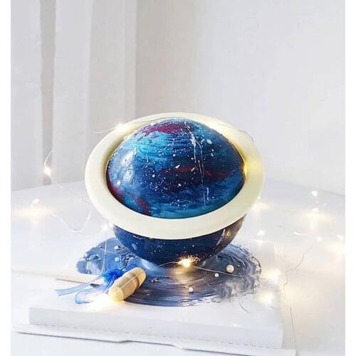 Silicone Mold Planet Cake Large Cake Mold Silicone DIY Planet Mouse Cake Chocolate Baking Ball Tool Kitchen Accessories Dropship