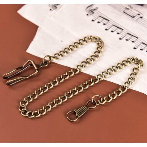 Vintage Style For Choice Retail Alloy Pocket Watch Holder Necklace Chain For Men Women Collares