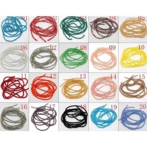 Ty4ty 1000Pcs Bicone Faceted loose Glass Beads 6mm Black White purple Clear Colored Mixed For Jewelry Making diy crystal