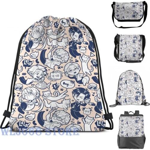 Funny graphic print shoulder Bags women Mystic Messenger Single shoulder backpack travel for men Gym Bag