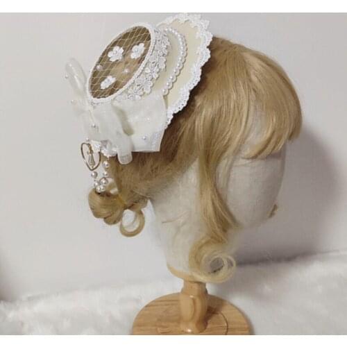 Women Chic Fascinator Hats Cocktail Wedding Party Church Headpiece Fashion Headwear Hair Accessories Bride with Bowknot