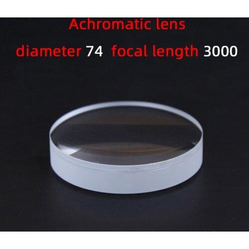 Diameter74 Focal length3000 achromatic lens factory custom telescope lens magnifier various sizes