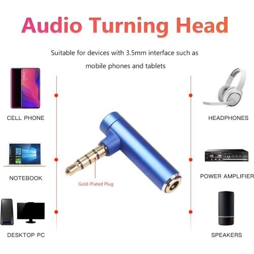 3.5mm Audio Converter Adapter Connector Male To Female Audio Converter Earphone Microphone Jack Cable Connector