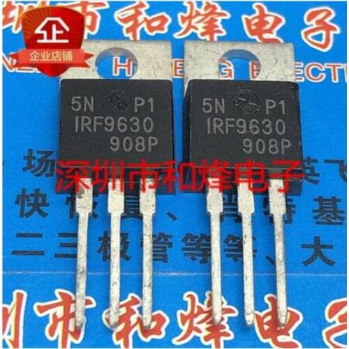 Free shipping 50PCS IRF9630 TO-220 200V 6.5A