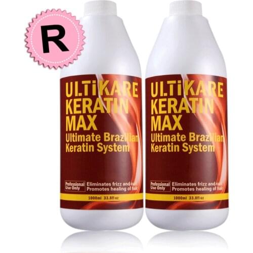 Brazilian 12% Formalin 2pcs 1000ml Hot Sale Keratin Hair Treatment Straighten and Repair Resistant Cruly Hair by FedEx 7 days